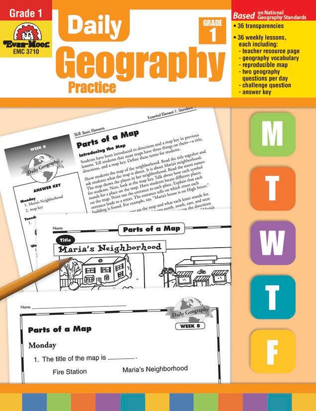 WORKBOOK - DAILY GEOGRAPHY PRACTICE- GRADE 1