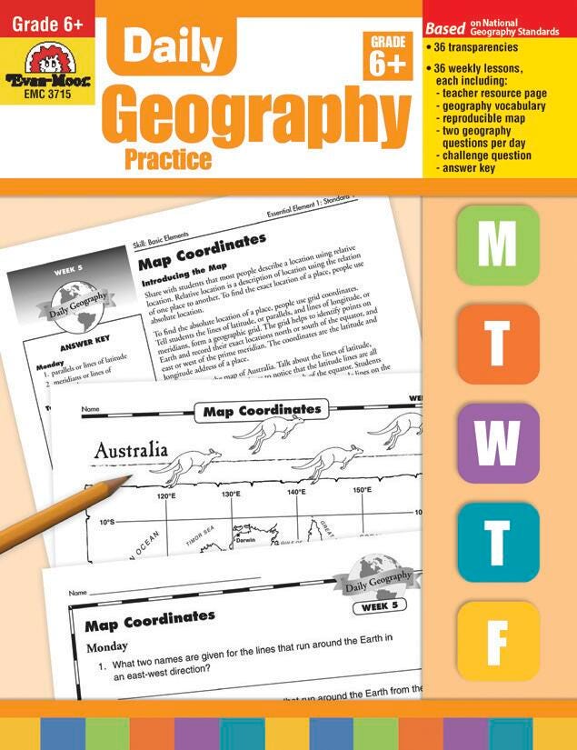 WORKBOOK - DAILY GEOGRAPHY PRACTICE- GRADE 6 PLUS