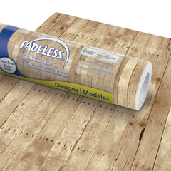 PAPER ROLL FADELESS DESIGNS 48 IN X 12 FT WEATHERED WOOD