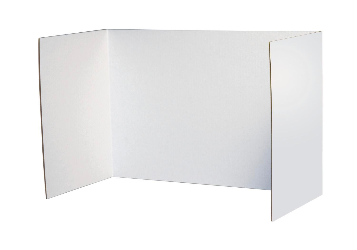 BOARD PRIVACY PACON 48X16 IN WHITE PACK OF 4