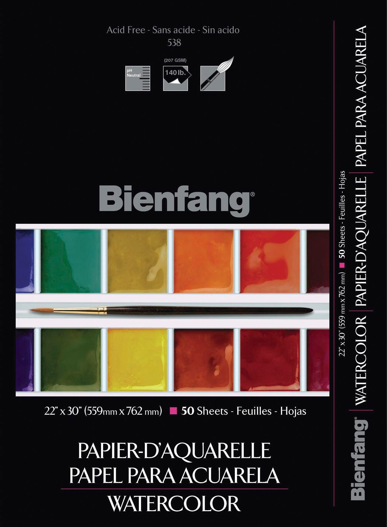 PAPER PAD WATERCOLOR BEINFANG 22X30 IN 130 LB 50 SHTS