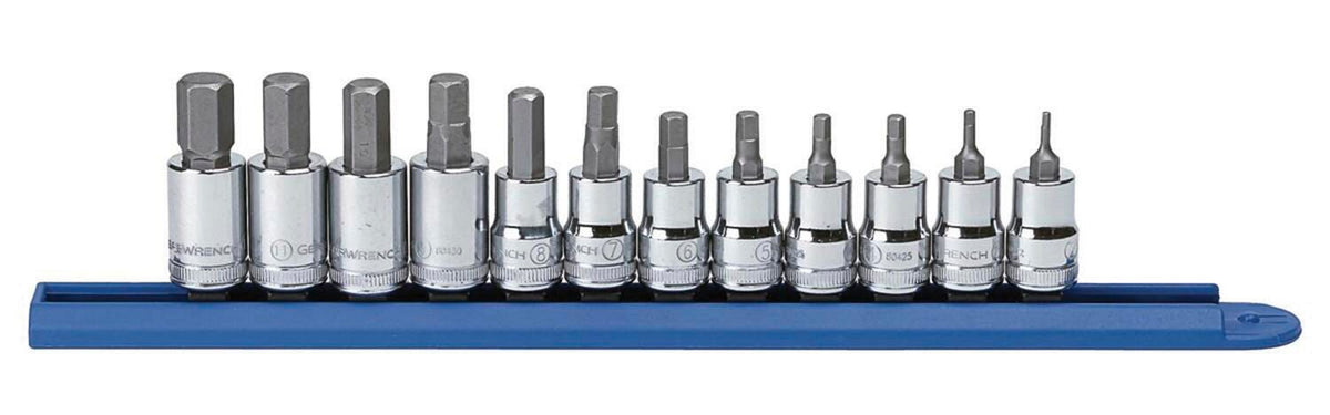 HEX BIT SOCKET SET METRIC 12 PC