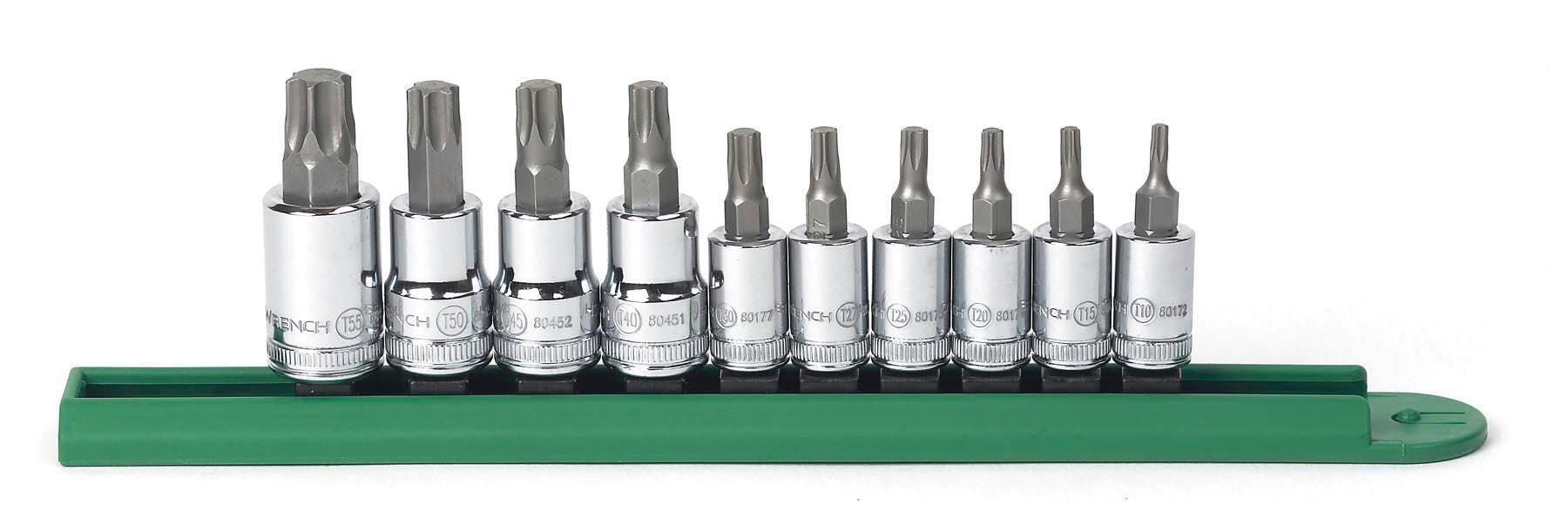 TORX PRESS FIT BIT SOCKET SET 10 PC