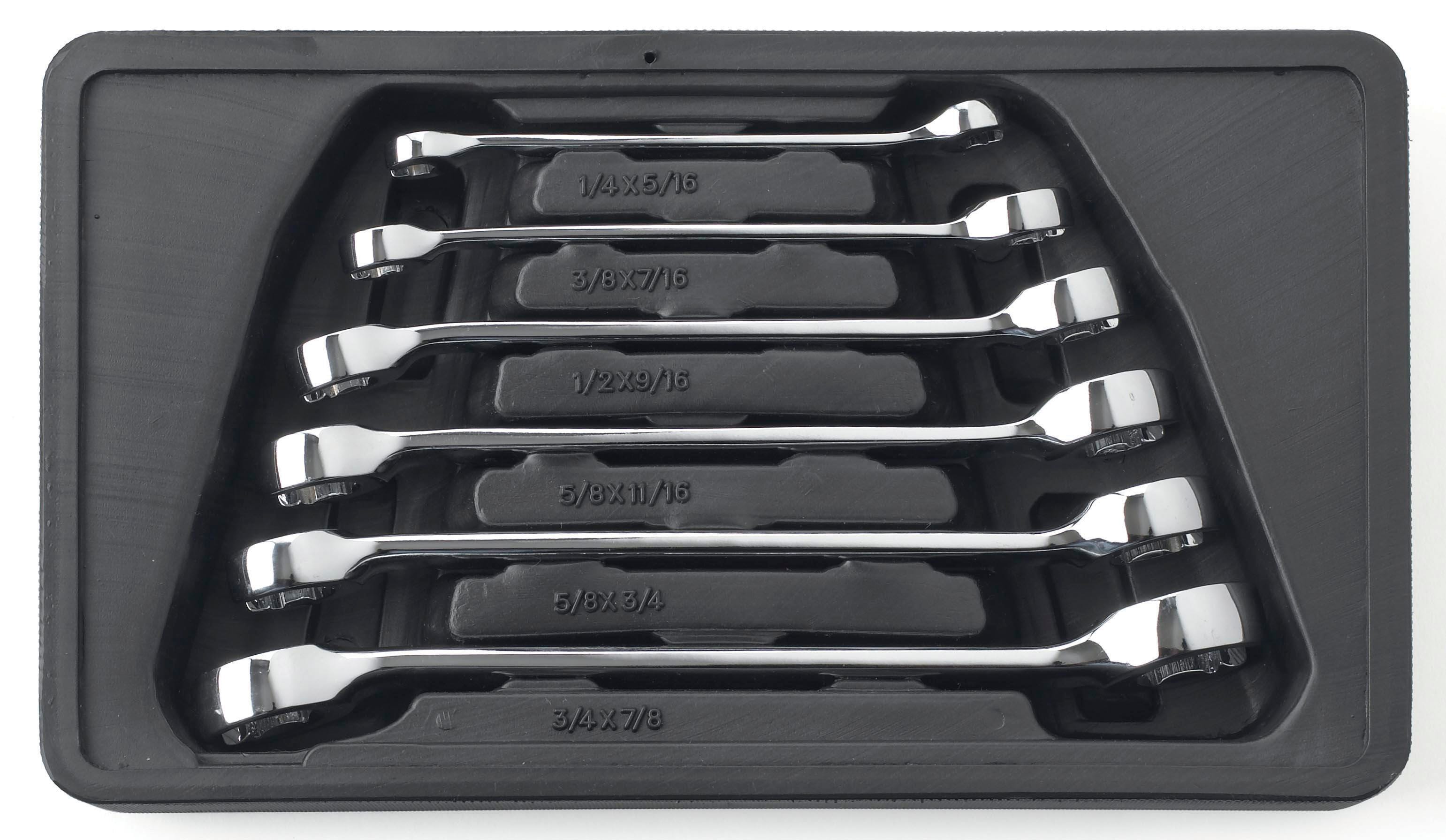 FLARE NUT NON RATCHETING WRENCH SET SAE 6 PC