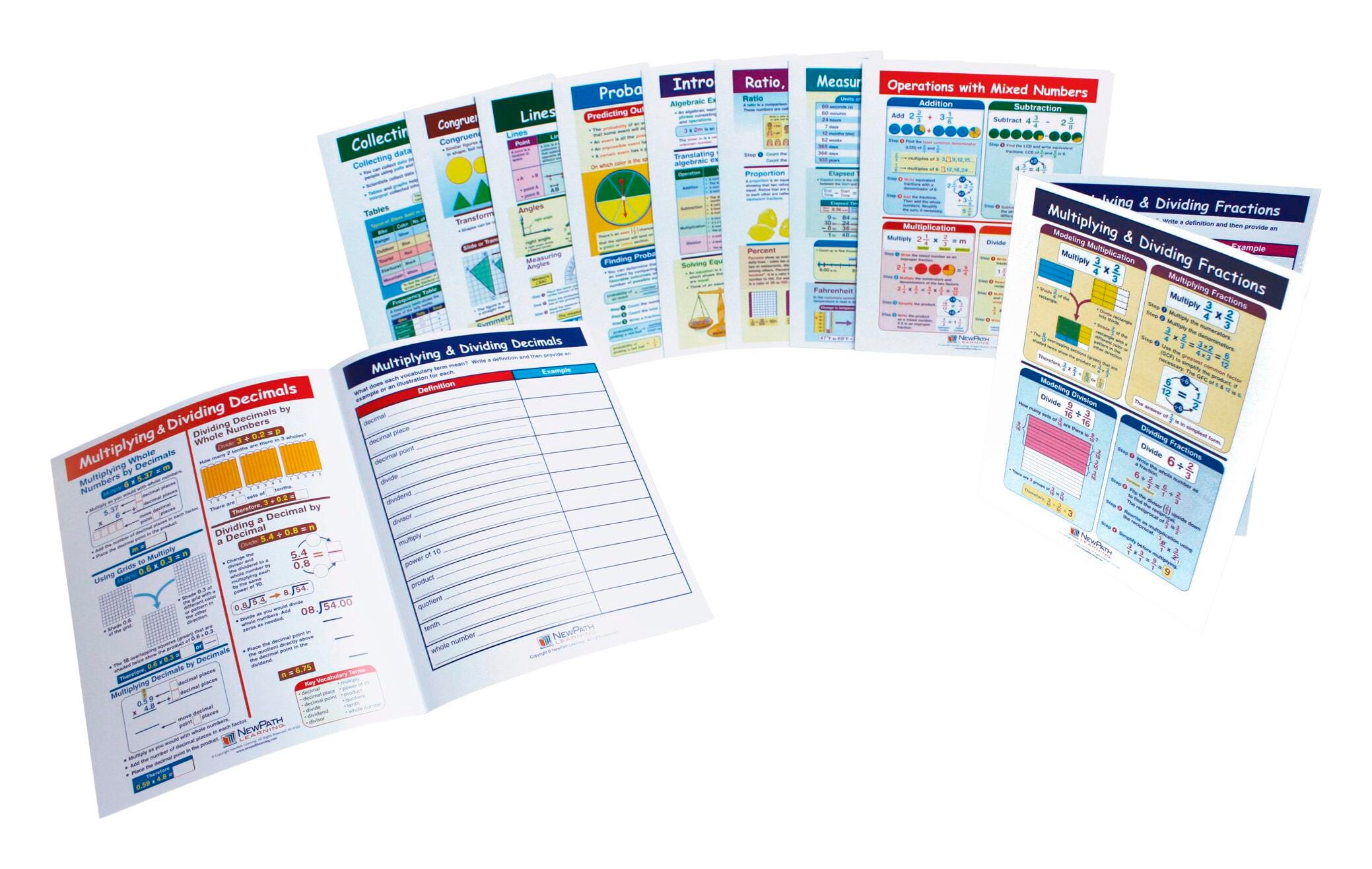 VISUAL LEARNING GUIDES MATH GRADE 5