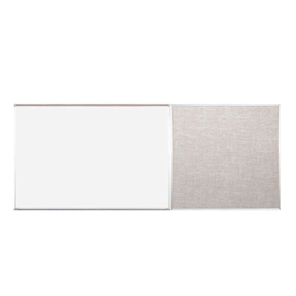 COMBINATION BOARD - MOORECO - COMBO-RITE BOARD PORCELAIN STEEL - VINTAK TACKBOARD - TYPE E - 4 H X 6 W FT - SPECIFY TACKBOARD COLOR