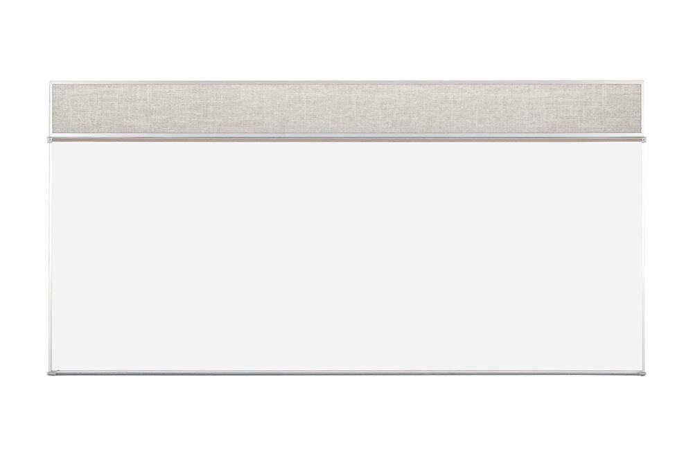 COMBINATION BOARD - MOORECO - COMBO-RITE BOARD PORCELAIN STEEL - VINTAK TACKBOARD - TYPE C - 5 H X 6 W FT - SPECIFY TACKBOARD COLOR