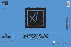 PAPER PAD WATERCOLOR CANSON XL 12X18 IN 140 LB 30 SHTS