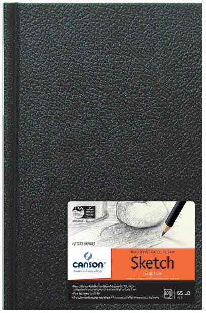 PAD SKETCH HARDCOVER CANSON 5.5X8.5 IN 65 LB 108 SHTS