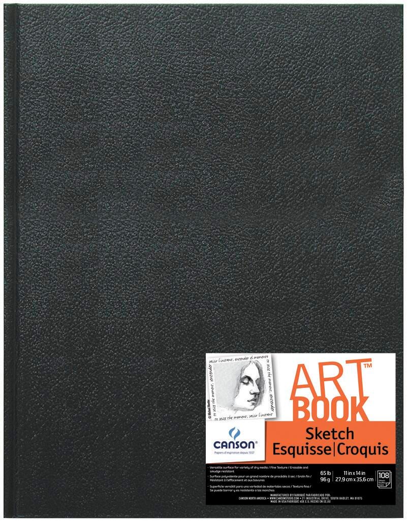 PAD SKETCH HARDCOVER CANSON 11X14 IN 65 LB 90 SHTS