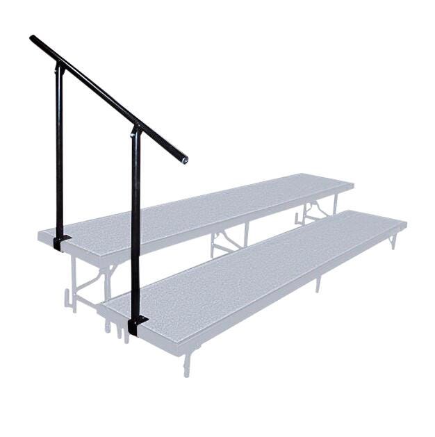 STAGES AND RISERS - NATIONAL PUBLIC SEATING SIDE GUARDRAIL FOR 2 LEVEL STANDING RISERS