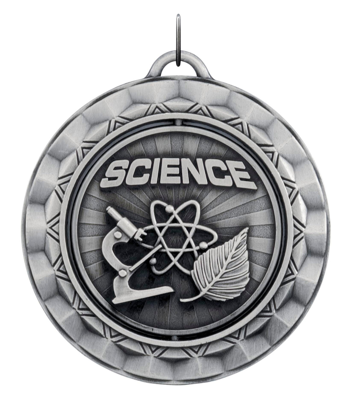 MEDALS.SPINNER.SCIENCE..SILVER.SP352S