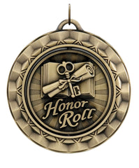 MEDALS.SPINNER.HONOR ROLL..GOLD.SP354G