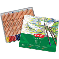 Pencils Watersoluble Academy Tin 24
