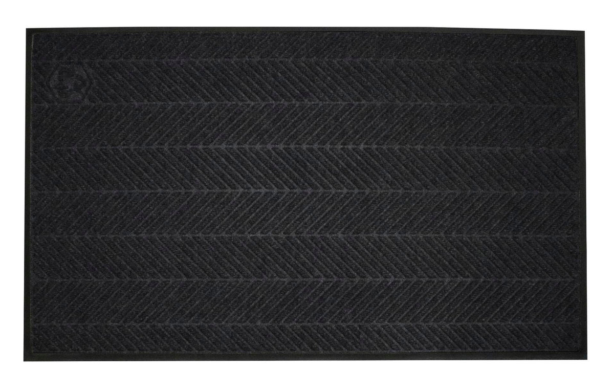 FLOOR MAT - WATERHOG MAX HERRINGBONE MAT WITH CLASSIC BORDER - UNIVERSAL CLEAT BACKING - 6X6 FT - SPECIFY COLOR