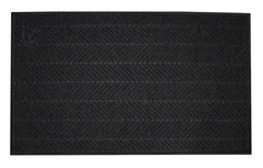 FLOOR MAT - WATERHOG MAX HERRINGBONE MAT WITH CLASSIC BORDER - UNIVERSAL CLEAT BACKING - 3X5 FT - SPECIFY COLOR