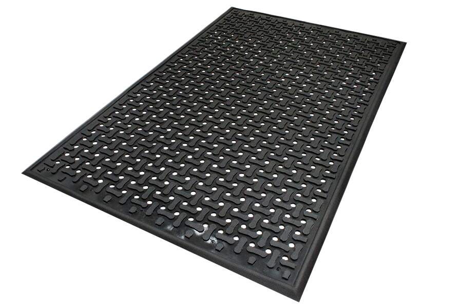 FLOOR MAT - M AND A MATTING COMFORT FLOW MAT - 3X9 FT - BLACK