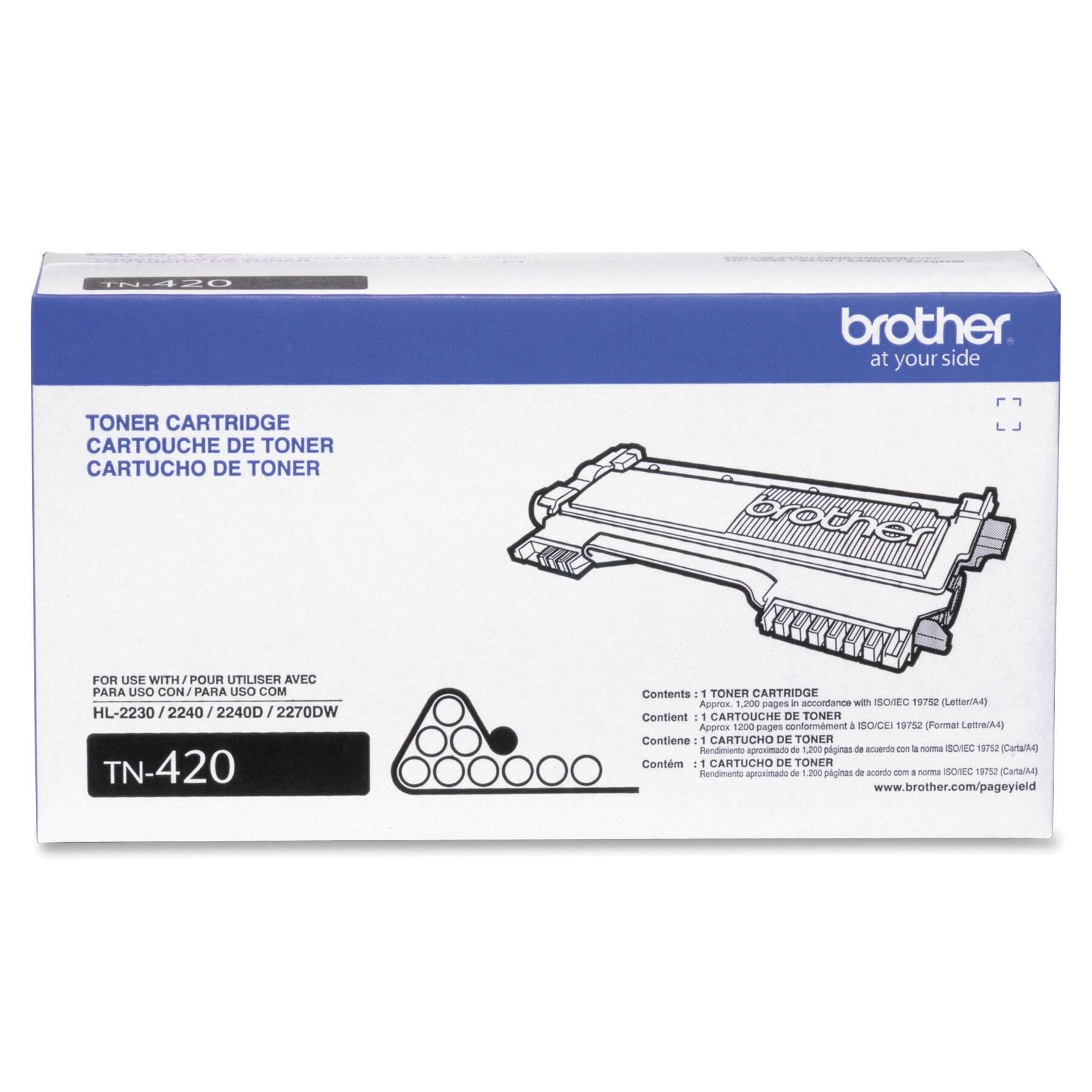 CARTRIDGE INK TONER BROTHER BRTTN420 BLACK