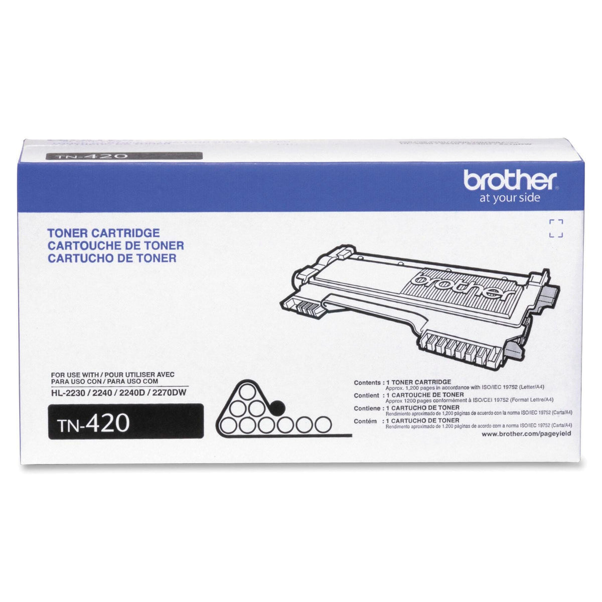 CARTRIDGE INK TONER BROTHER BRTTN420 BLACK