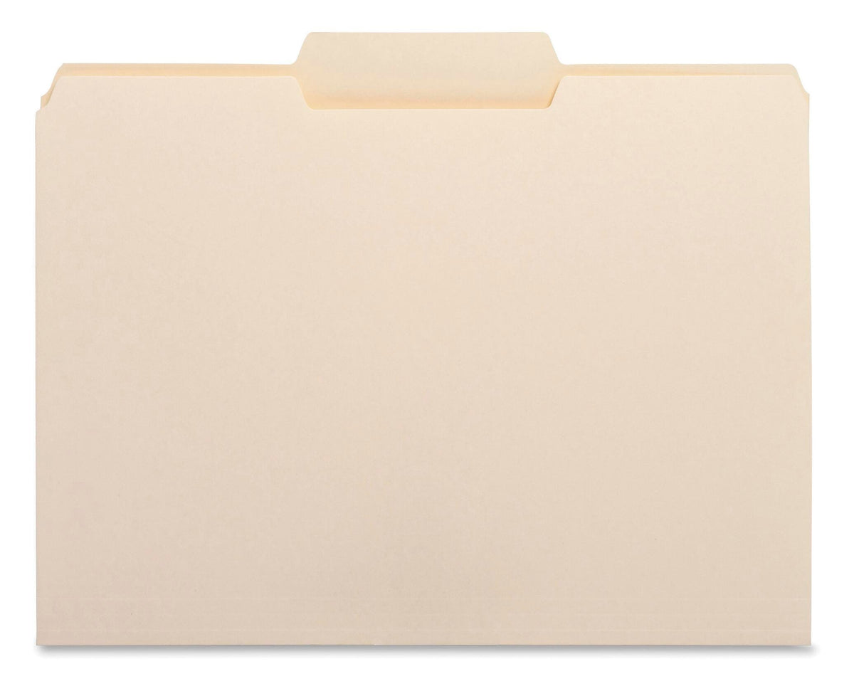 FILE FOLDER LETTER 1/3 CENTER TAB MANILA PK OF 100 BSN16491