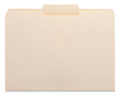 FILE FOLDER LETTER 1/3 CENTER TAB MANILA PK OF 100 BSN16491