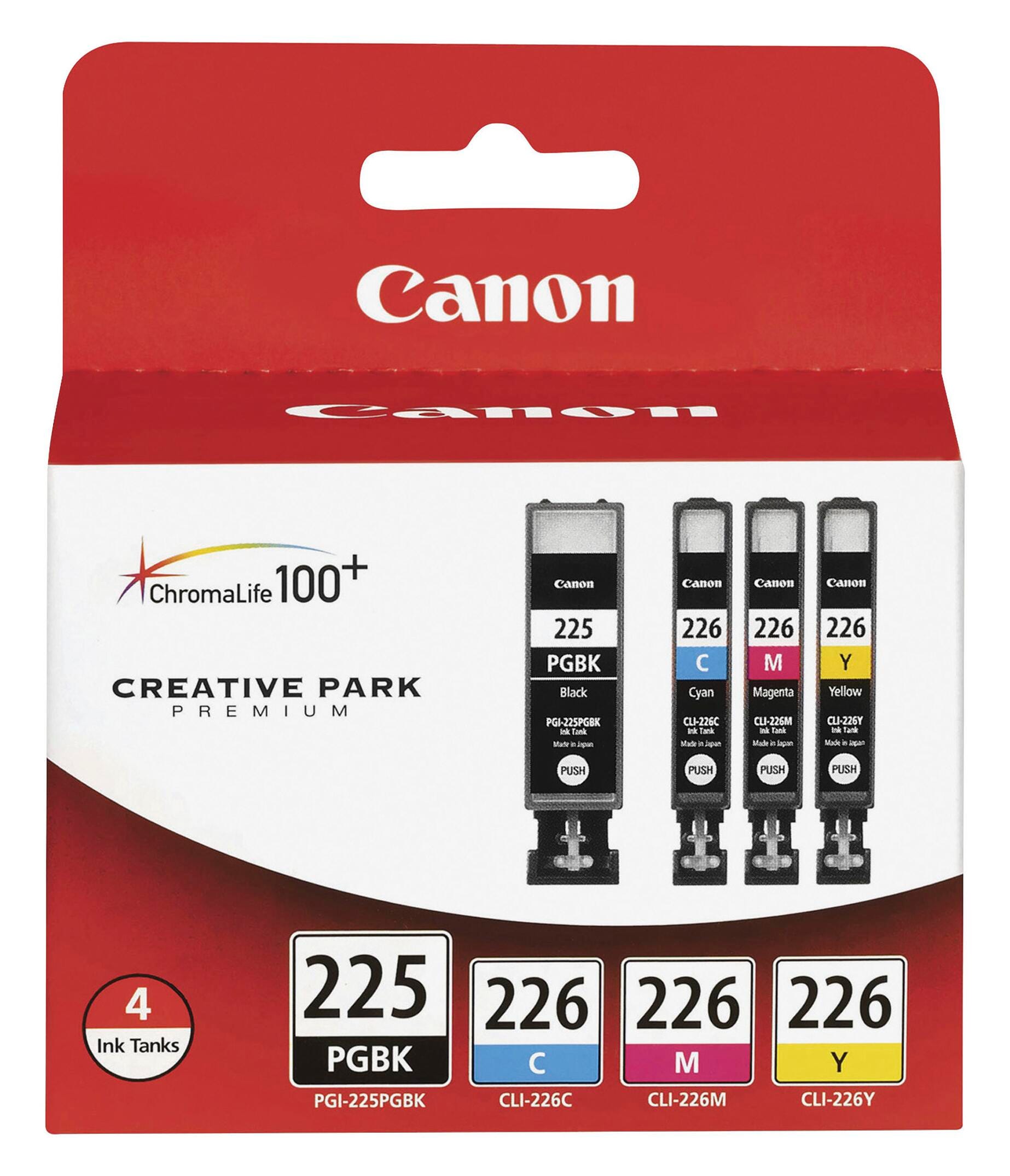 CARTRIDGE INK TONER CANON CNMPGI225CLI226 MULTI-COLOR SET OF 4