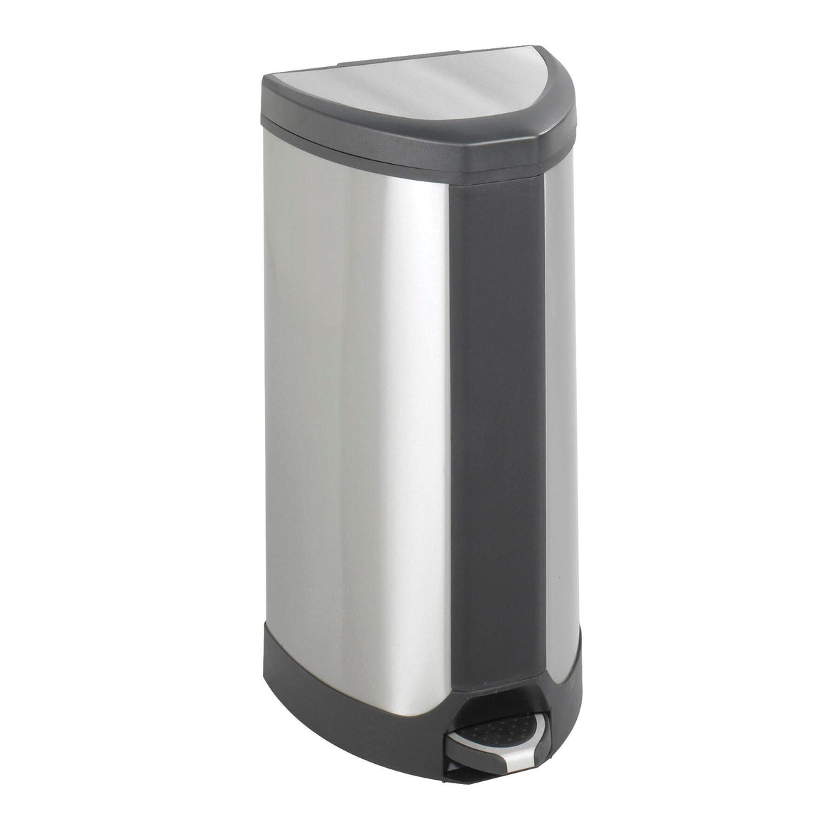 RECEPTACLE STEP-ON 10GALLON STAINLESS STEEL