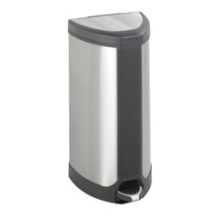 RECEPTACLE STEP-ON 10GALLON STAINLESS STEEL