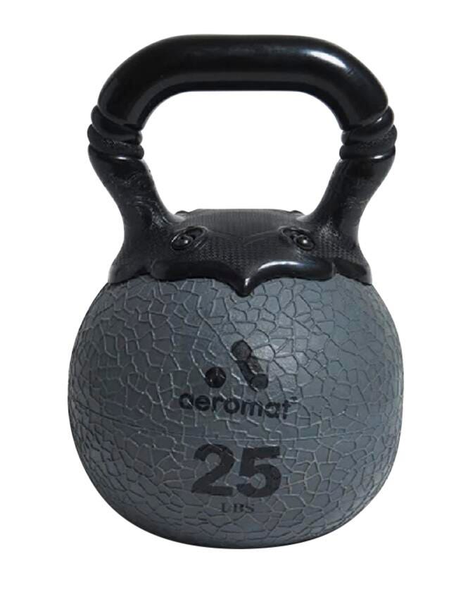EXERCISE KETTLEBELL - 25LB GRAY