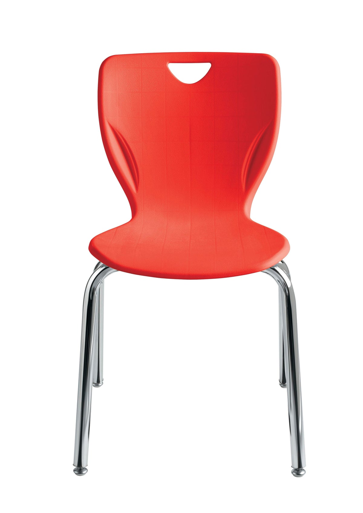 CHAIR - CLASSROOM SELECT - CONTEMPORARY 4-LEG - 18 IN A+ - SPECIFY SEAT AND BACK COLOR - SPECIFY FRAME COLOR - GLIDE - SPECIFY GLIDE TYPE - CHROME