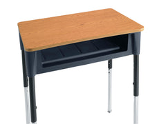DESK - CLASSROOM SELECT - CONTEMPORARY OPEN FRONT DESK - 20 X 26 IN A+ - LAMINATE - SPECIFY TOP COLOR - T-MOLD - SPECIFY EDGE COLOR - SPECIFY BOOKBOX COLOR