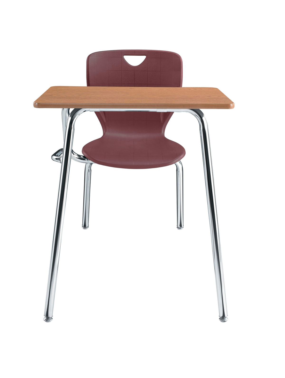 DESK - CLASSROOM SELECT - CONTEMPORARY 4-LEG COMBO - 18 IN - 18 X 24 IN - LAMINATE - LOCKEDGE - BLACK - SPECIFY SEAT AND BACK COLOR - SPECIFY TOP COLOR - SPECIFY EDGE COLOR