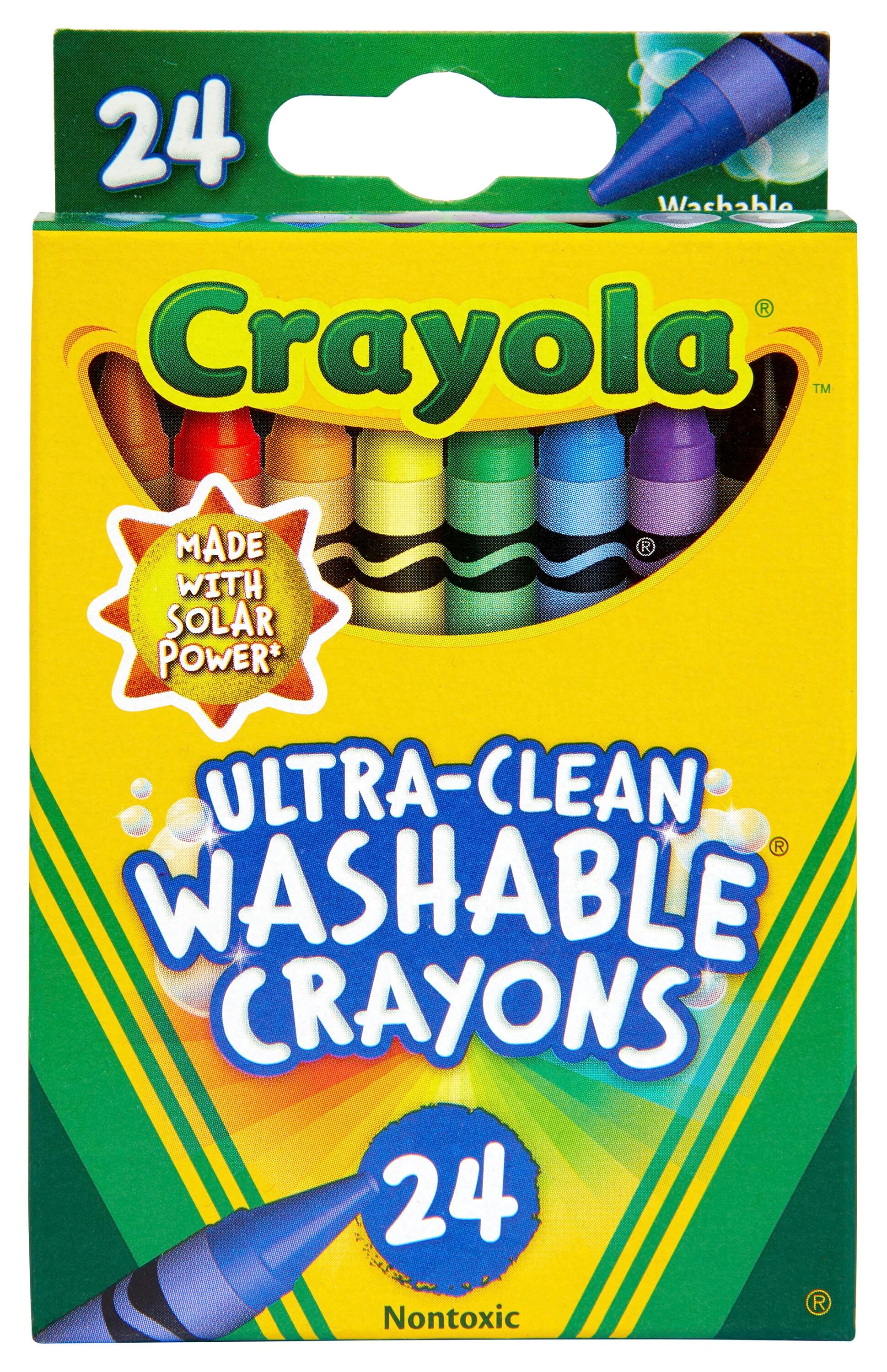 CRAYONS ULTRA CLN WASH CRAYOLA STANDARD ASST COLORS SET OF 24