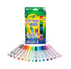 MARKERS WASH CRAYOLA PIP-SQUEAKS FINELINE ASST COLORS SET OF 16