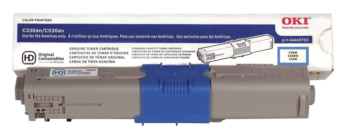 CARTRIDGE INK TONER OKIDATA OKI44469703 CYAN