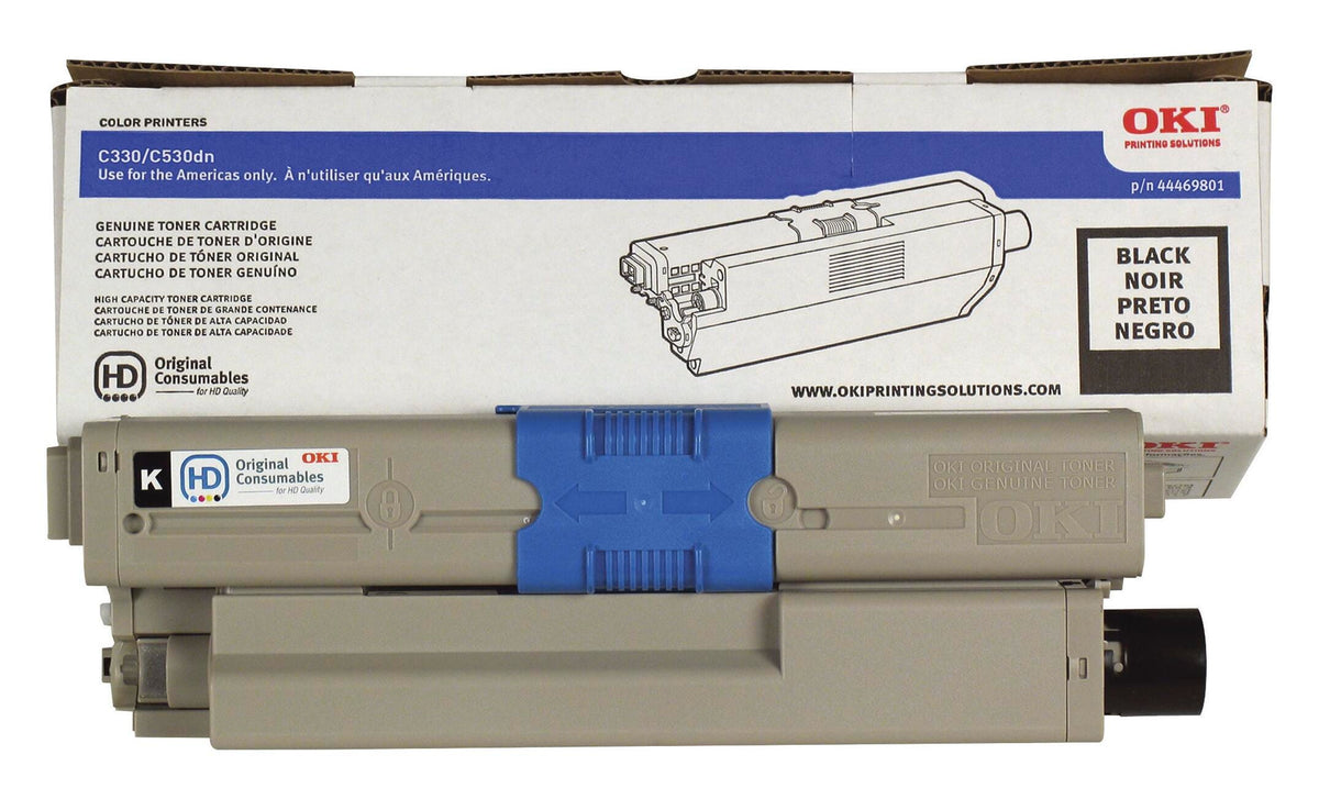CARTRIDGE INK TONER OKIDATA OKI44469801 BLACK