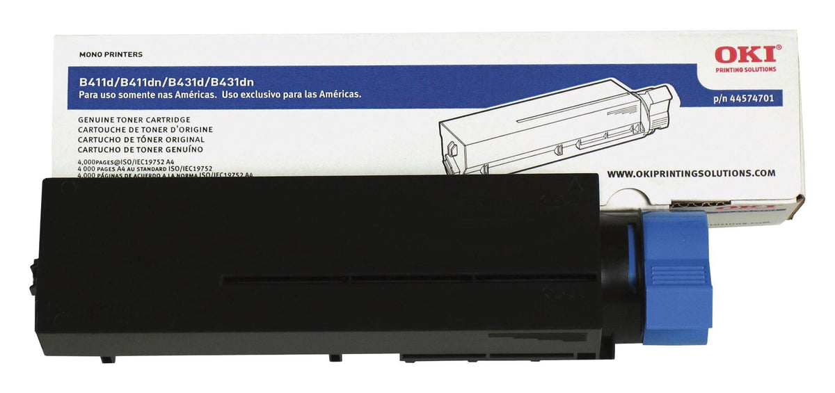 CARTRIDGE INK TONER OKIDATA OKI44574701 BLACK