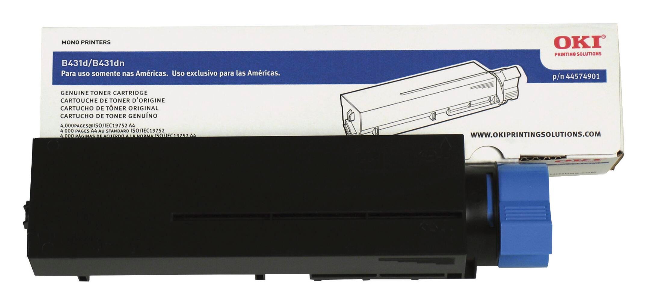 CARTRIDGE INK TONER OKIDATA OKI44574901 BLACK