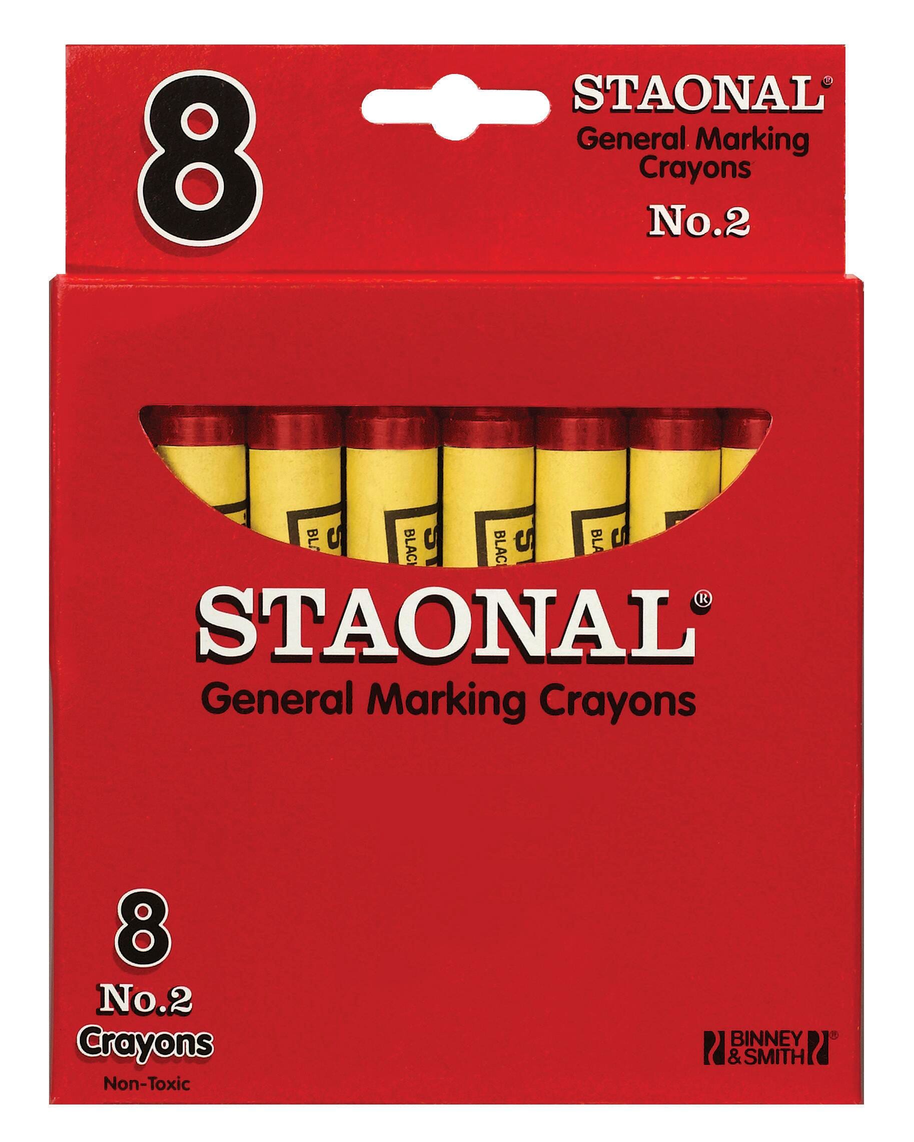 CRAYONS STAONAL CRAYOLA RED PACK OF 8