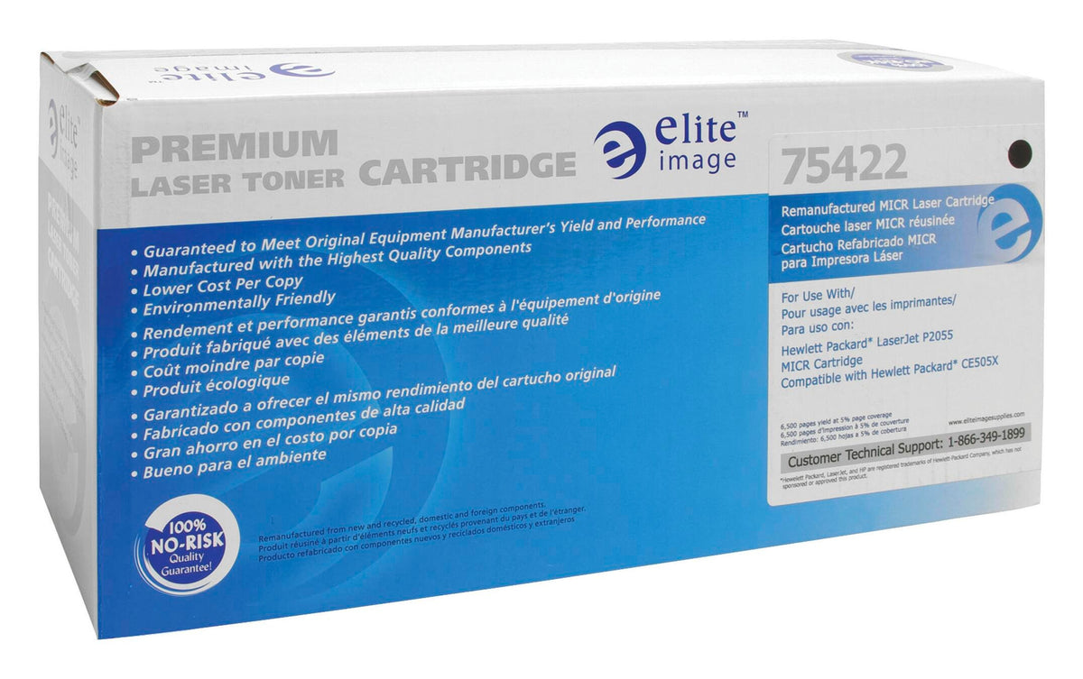 CARTRIDGE MICR TONER FOR HP CE505X BLACK ELI75422