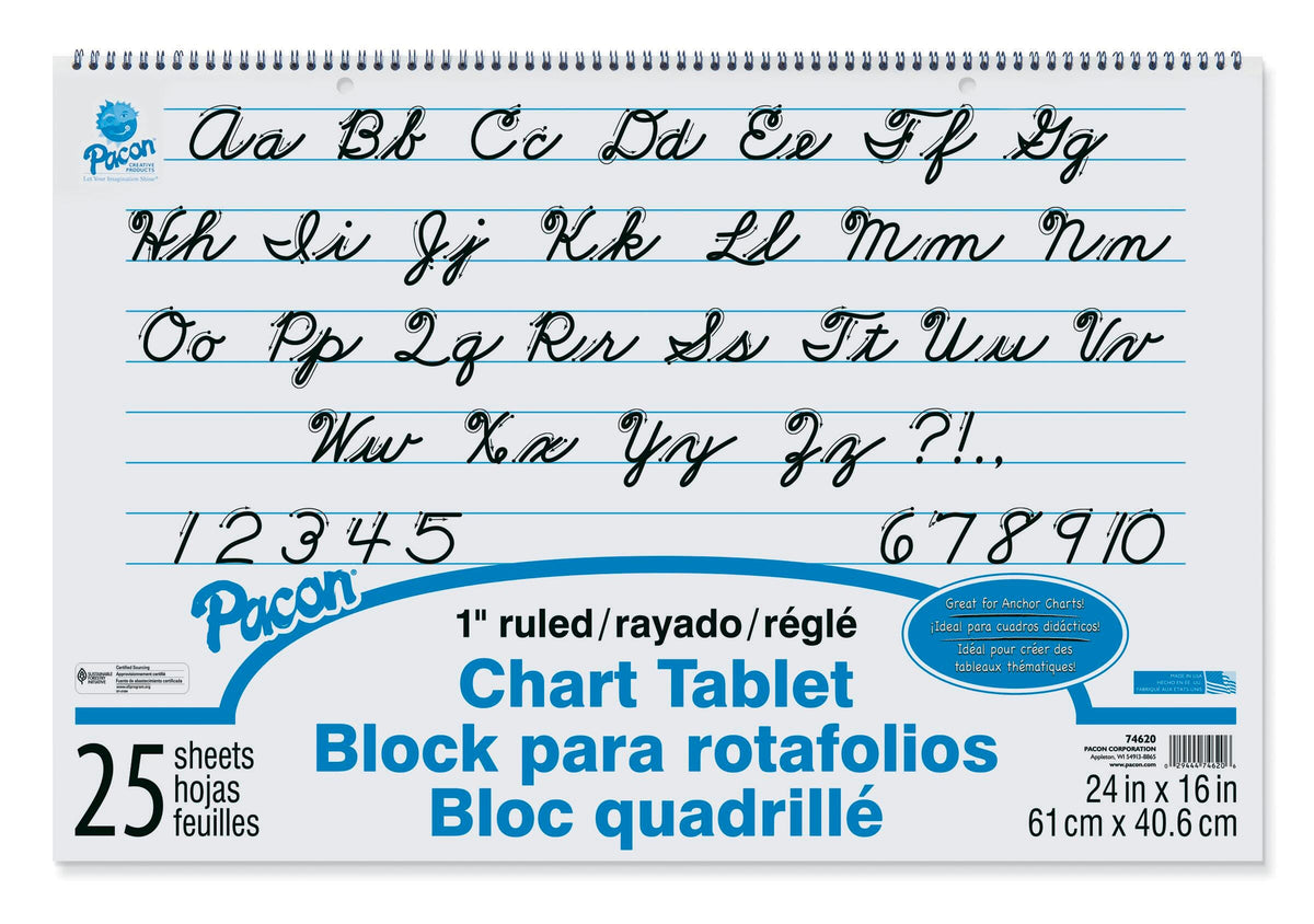 PAPER CHART PAD 24X16 IN RULED 1 IN 25 SHTS
