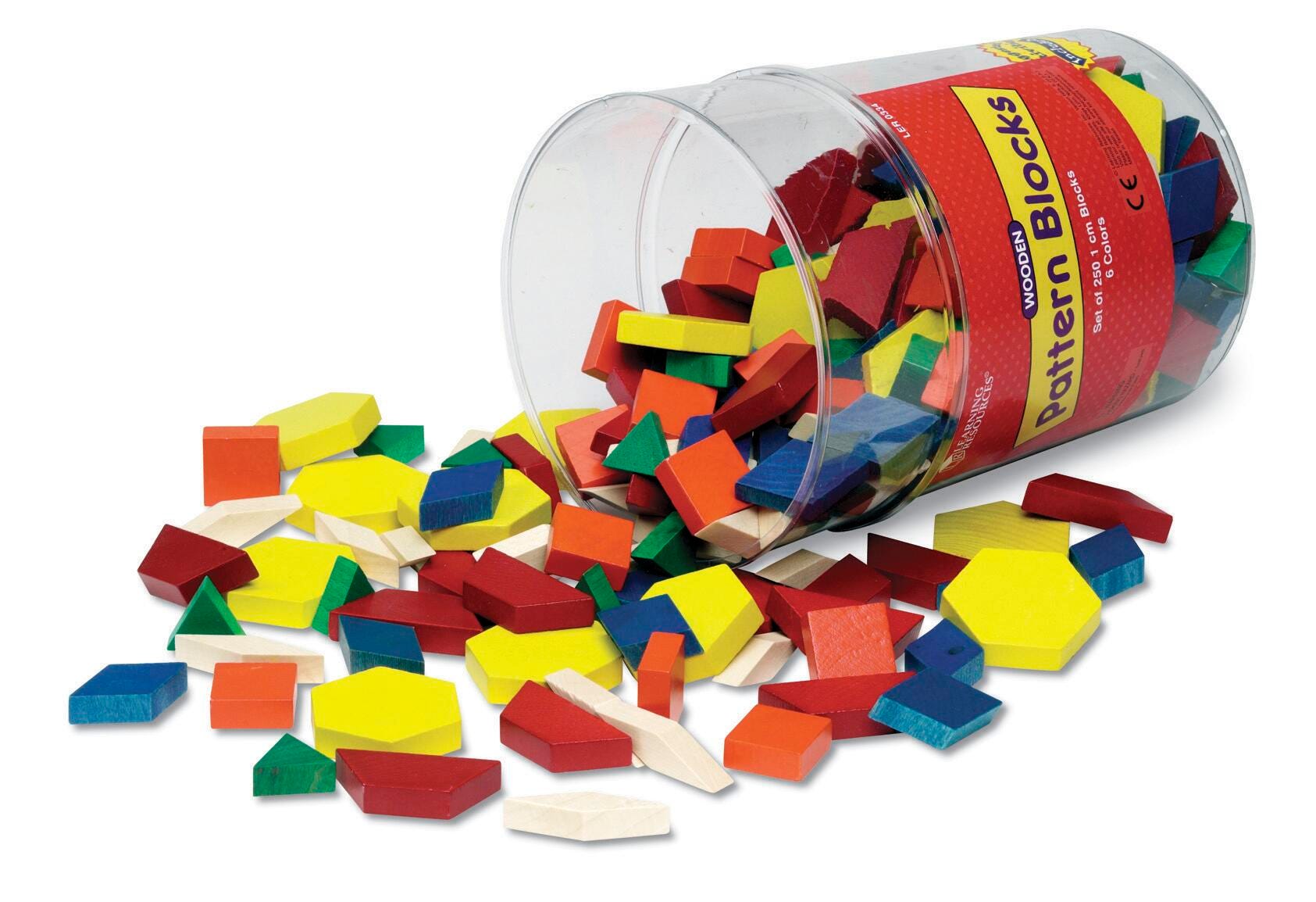 BLOCKS WOODEN PATTERN SET OF 250