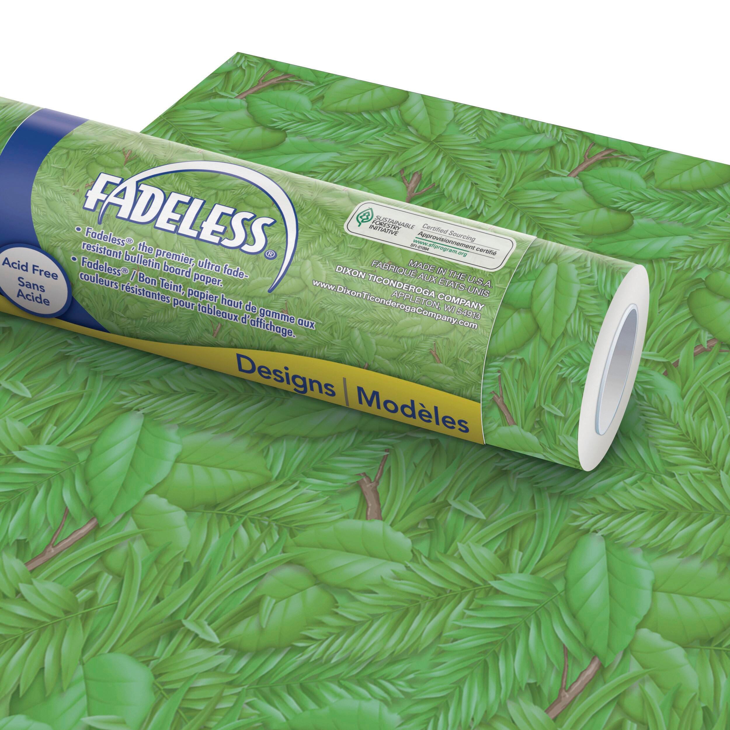 PAPER ROLL FADELESS DESIGNS 48 IN X 50 FT TROPICAL FOLIAGE