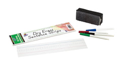 PAPER SENTENCE STRIPS DRY ERASE PACON DRY ERASE 3X12 IN WHITE PK OF 30