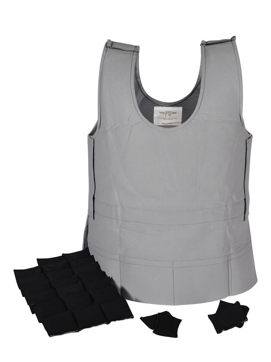 ABILITATIONS VEST WEIGHTED SOFT X-LARGE - GREY