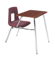 DESK - CLASSROOM SELECT - TRADITIONAL 4-LEG COMBO - 17-1/2 IN - 20 X 26 IN - HARD PLASTIC - NONE - CHROME - SPECIFY SEAT AND BACK COLOR - SPECIFY TOP COLOR