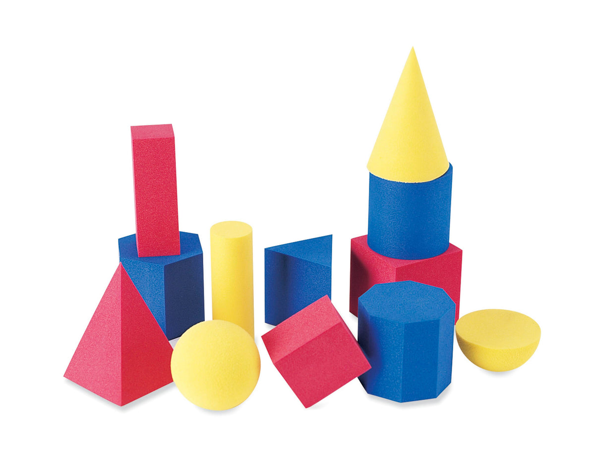 SOFT FOAM GEOMETRIC SHAPES SET OF 12