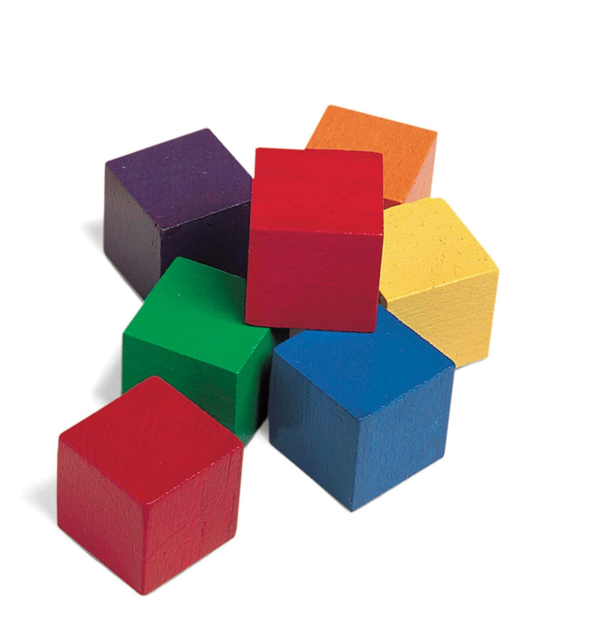 CUBES 1 INCH WOODEN COLOR CUBES SET OF 102