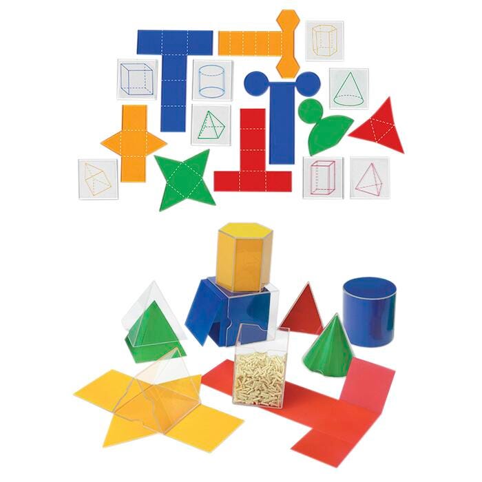 SHAPES FOLDING GEOMETRIC SHAPES COMBO SET