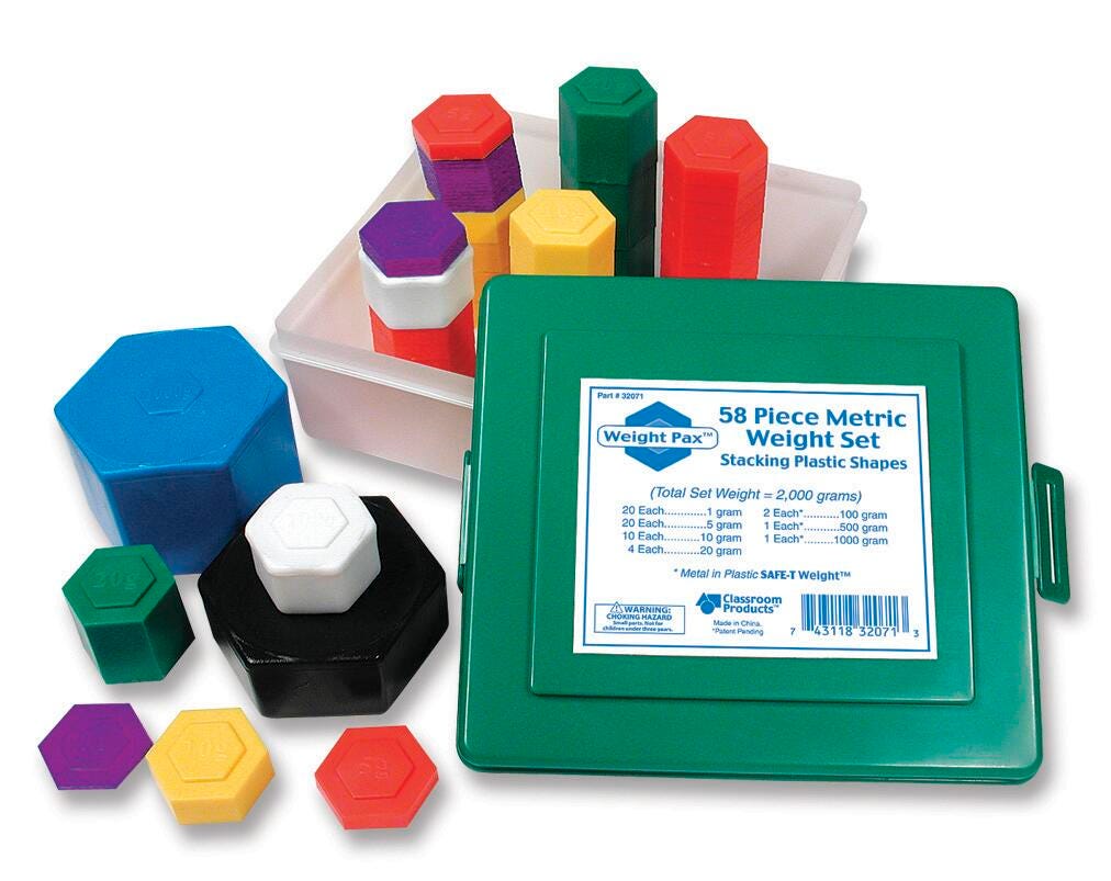 WEIGHTS METRIC WEIGHT SET OF 58